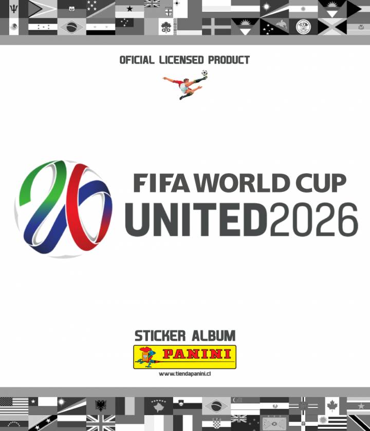 Persona pegando estampas en un álbum del Mundial