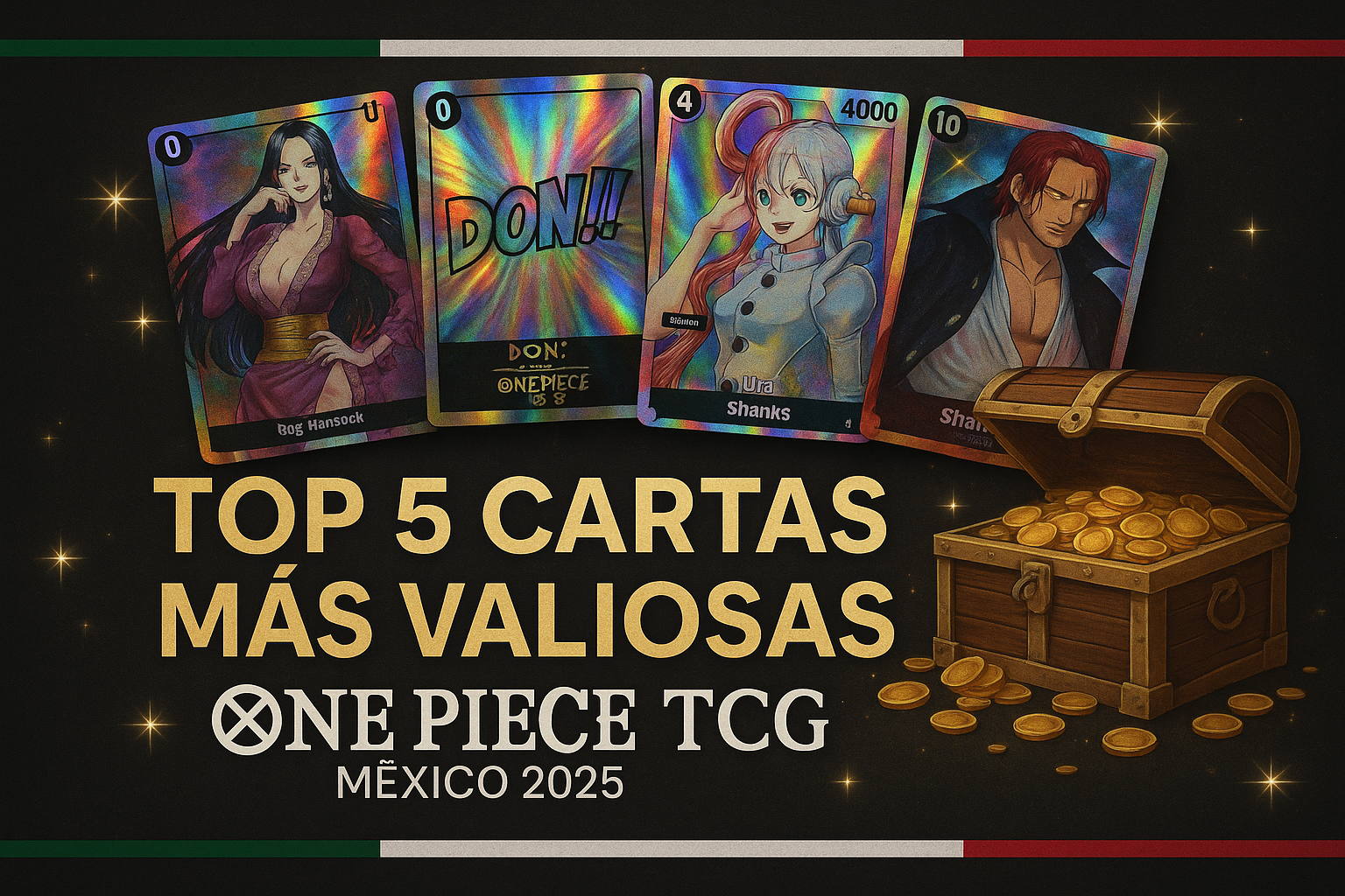 One Piece TCG: Las 5 Cartas Más Valiosas del Momento en México