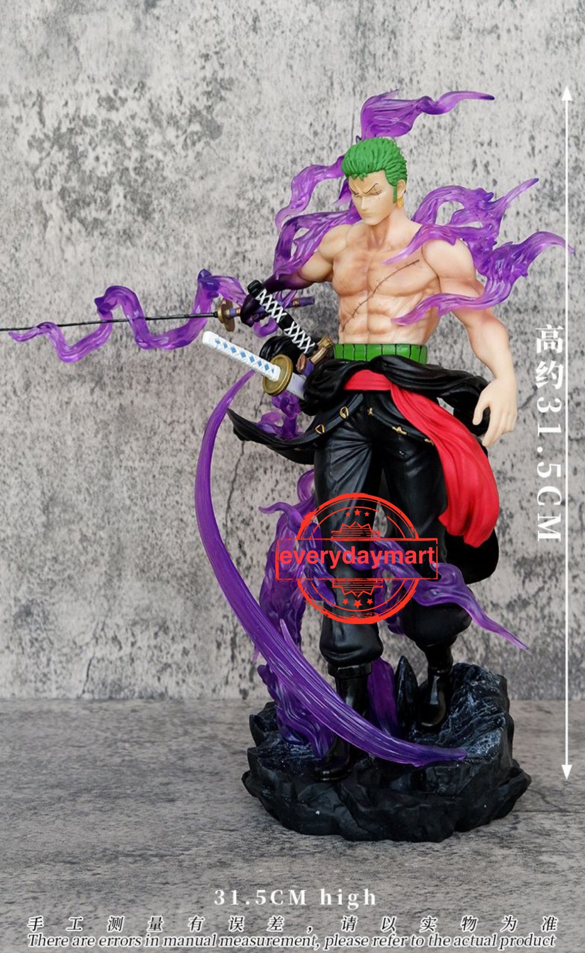 BANDAI One Piece FiguartsZERO Roronoa Zoro (WT100 Commemorative: Daikaizoku Hyakkei)