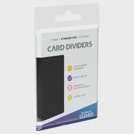 CARD DIVIDERS: STANDARD SIZE- BLACK