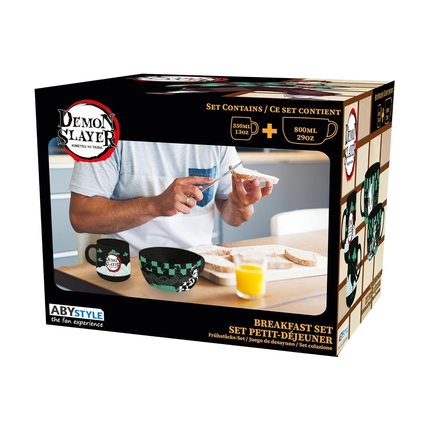 DEMON SLAYER BREAKFAST SET MUG + BOWL