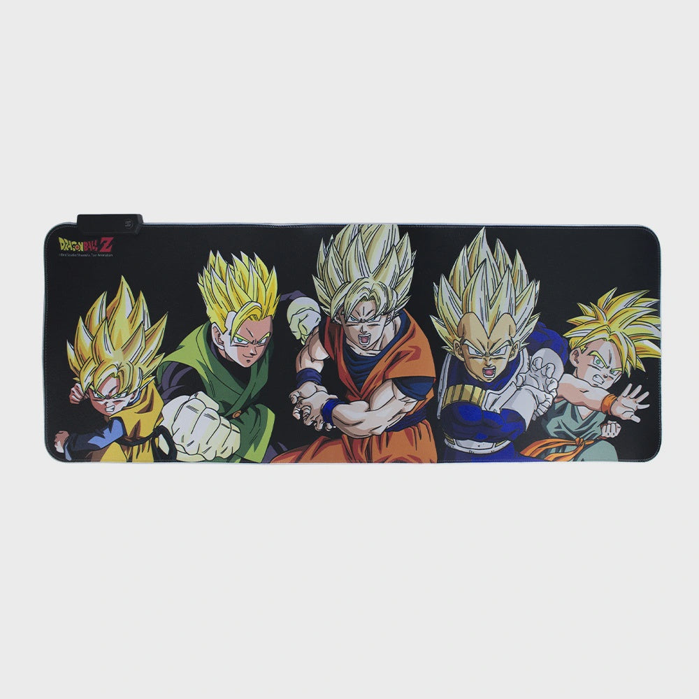 MOUSEPAD CON LED GUERREROS SAIYAJIN