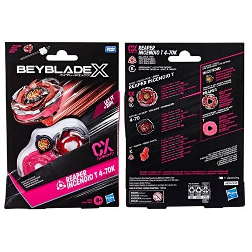 BEYBLADE X REAPER INCENDIO T 4-70K CX STARTER PACK SET