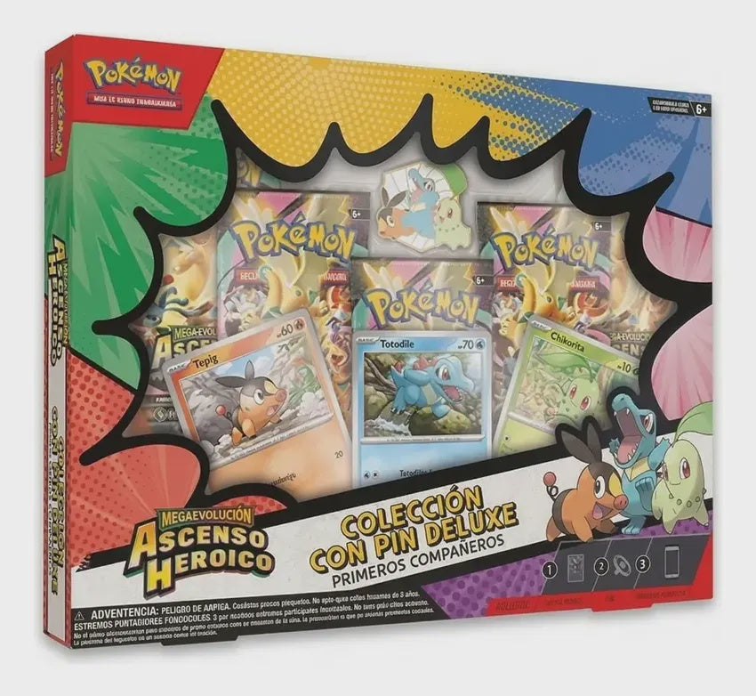 POKEMON TCG FIRST PARTNERS DELUXE PIN COLLECTION ESPANOL