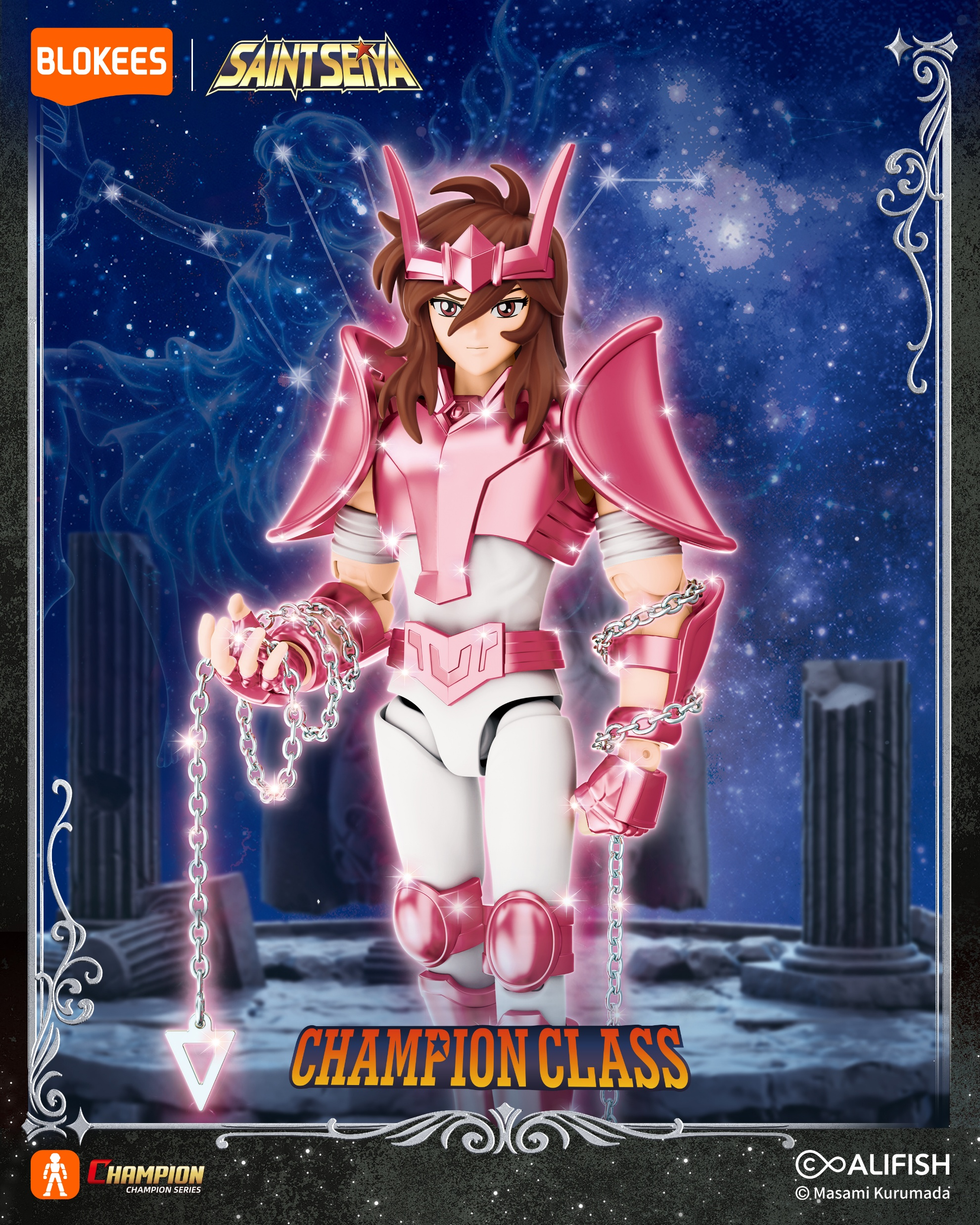 PREVENTA SAINT SEIYA CHAMPION CLASS 14 ANDROMEDA SHUN MANGA SETTING