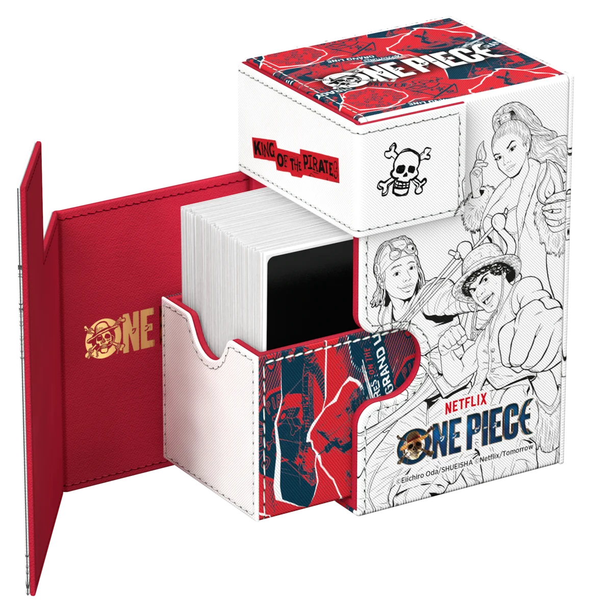 DECK CASE FLIP'N'TRAY 80+ XENOSKIN NETFLIX- ONE PIECE- SKETCH