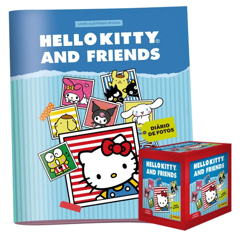 Album Hello Kitty and Friends pasta suave + 4 sobres 2025 + una caja con 50 sobres-Albums-PANINI-Akibara Xpress