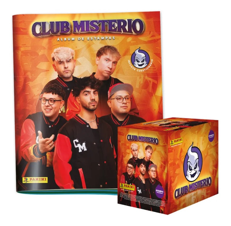 ALBUM PASTA SUAVE CLUB MISTERIO + 1 CAJA CON 50 SOBRES DE ESTAMPAS-Albums-PANINI ALBUMS-Akibara Xpress
