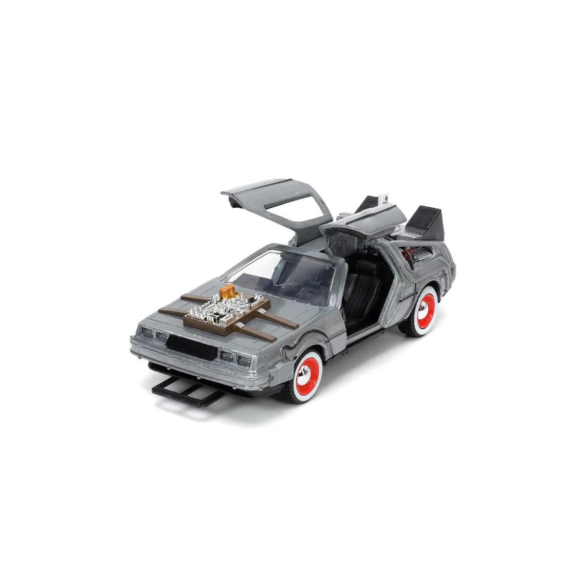 BACK TO THE FUTURE 3 TIME MACHINE 1:32 SCALE DIE-CAST METAL VEHICLE-Figuras-JADA-Akibara Xpress