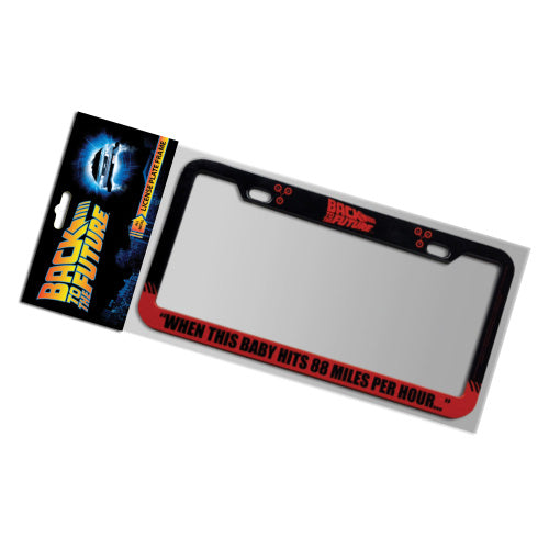 BACK TO THE FUTURE 88 MPH LICENSE PLATE FRAME-Figuras-FACTORY ENTERTAINMENT-Akibara Xpress
