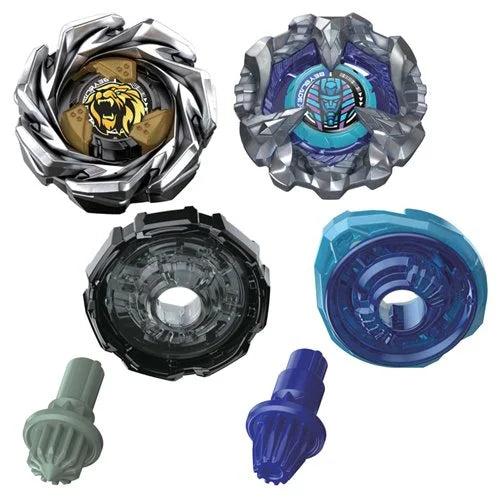 BEYBLADE X COWL SPHINX 1-80GF BX & CREST LEON 7-60GN UX DUAL PACK SET-Figuras-HASBRO-Akibara Xpress
