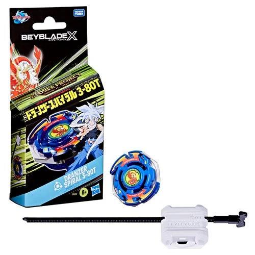 BEYBLADE X X-OVER PROJECT DRANZER SPIRAL 3-80T STARTER PACK SET-Figuras-HASBRO-Akibara Xpress