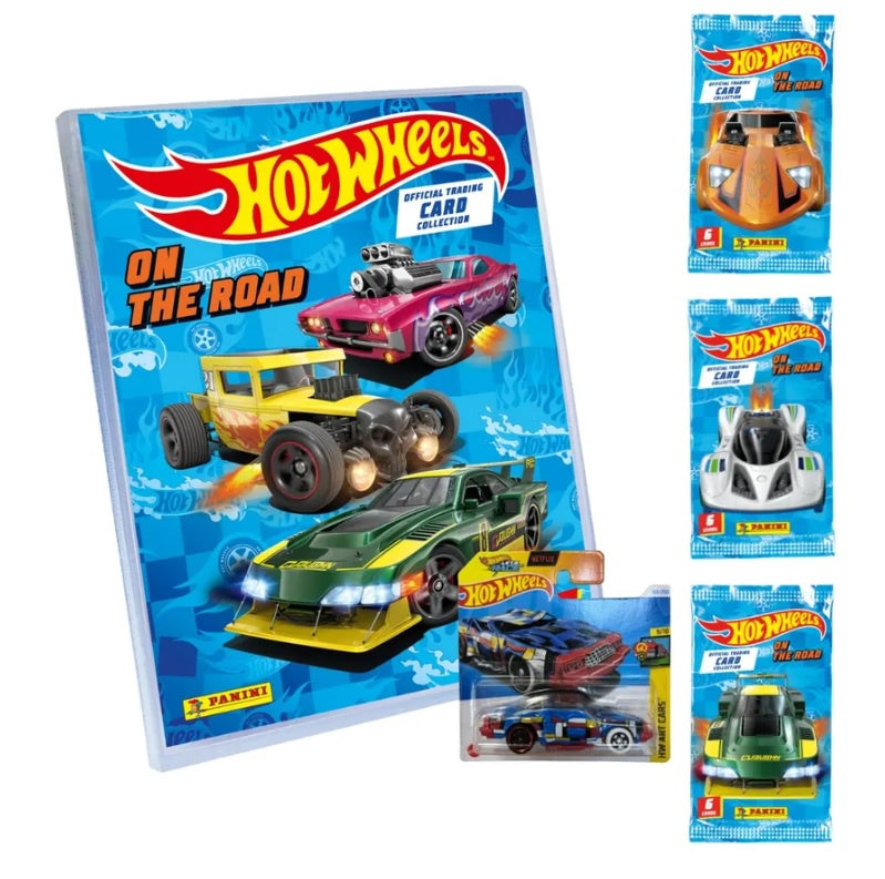 COLECCIONADOR HOT WHEELS + 3 SOBRES + AUTO 3D COLECCIONABLE-Albums-PANINI ALBUMS-Akibara Xpress