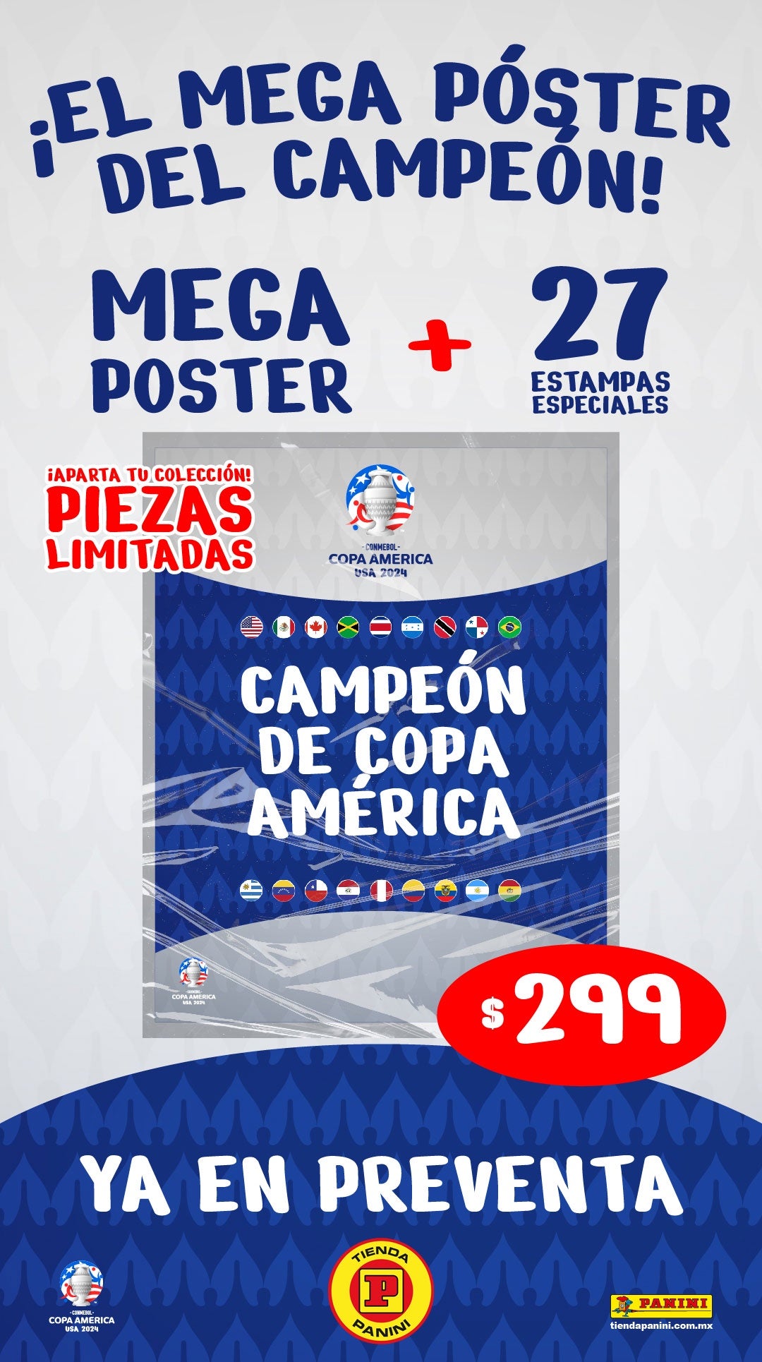 Copa America 2024 winner Poster-Albums-PANINI ALBUMS-Akibara Xpress