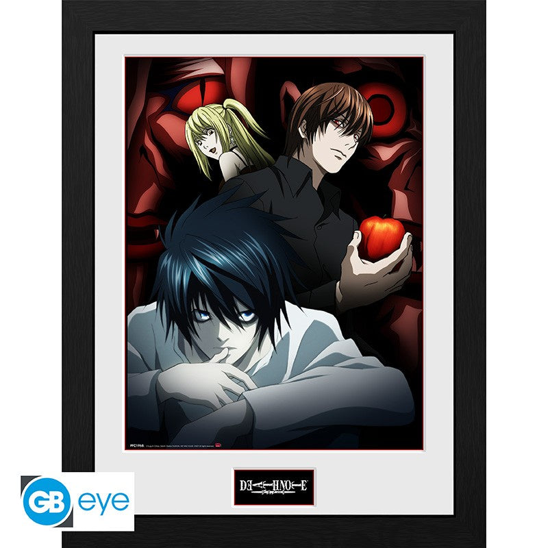 DEATH NOTE LIGHT, L, & MISA POSTER ENMARCADO-Poster-ABYSTYLE-Akibara Xpress