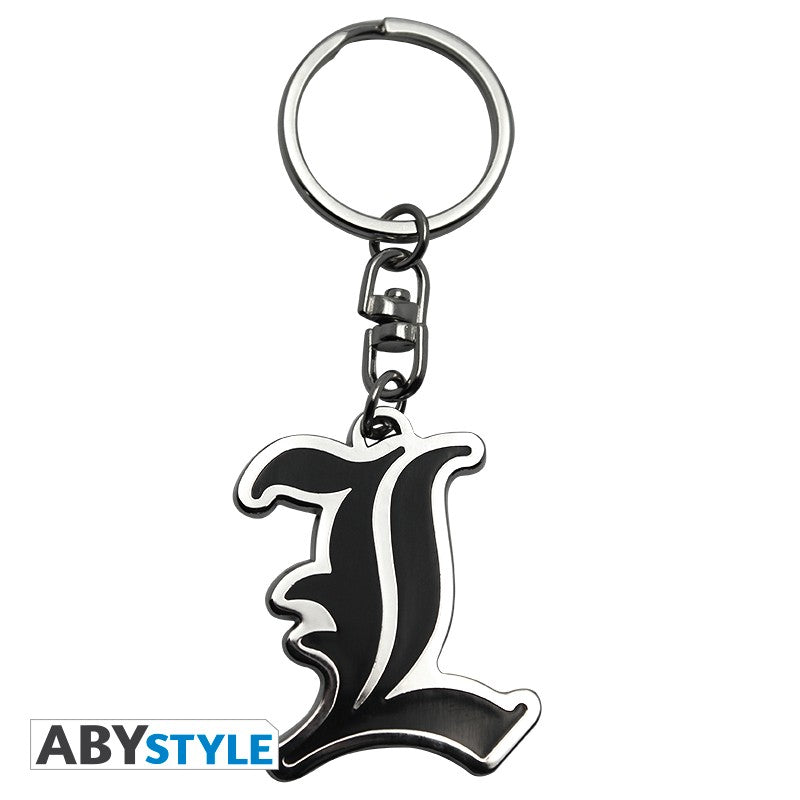 DEATH NOTE LLAVERO L SYMBOL-Llaveros-ABYSTYLE-Akibara Xpress