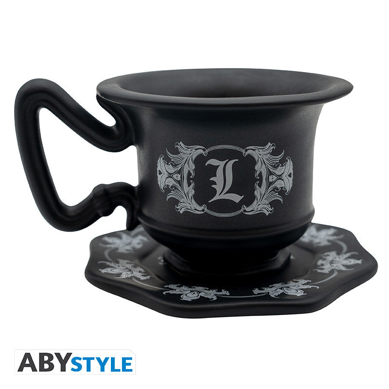 DEATH NOTE TAZA 3D CON PLATO COPA DE L'S-Tazas-ABYSTYLE-Akibara Xpress