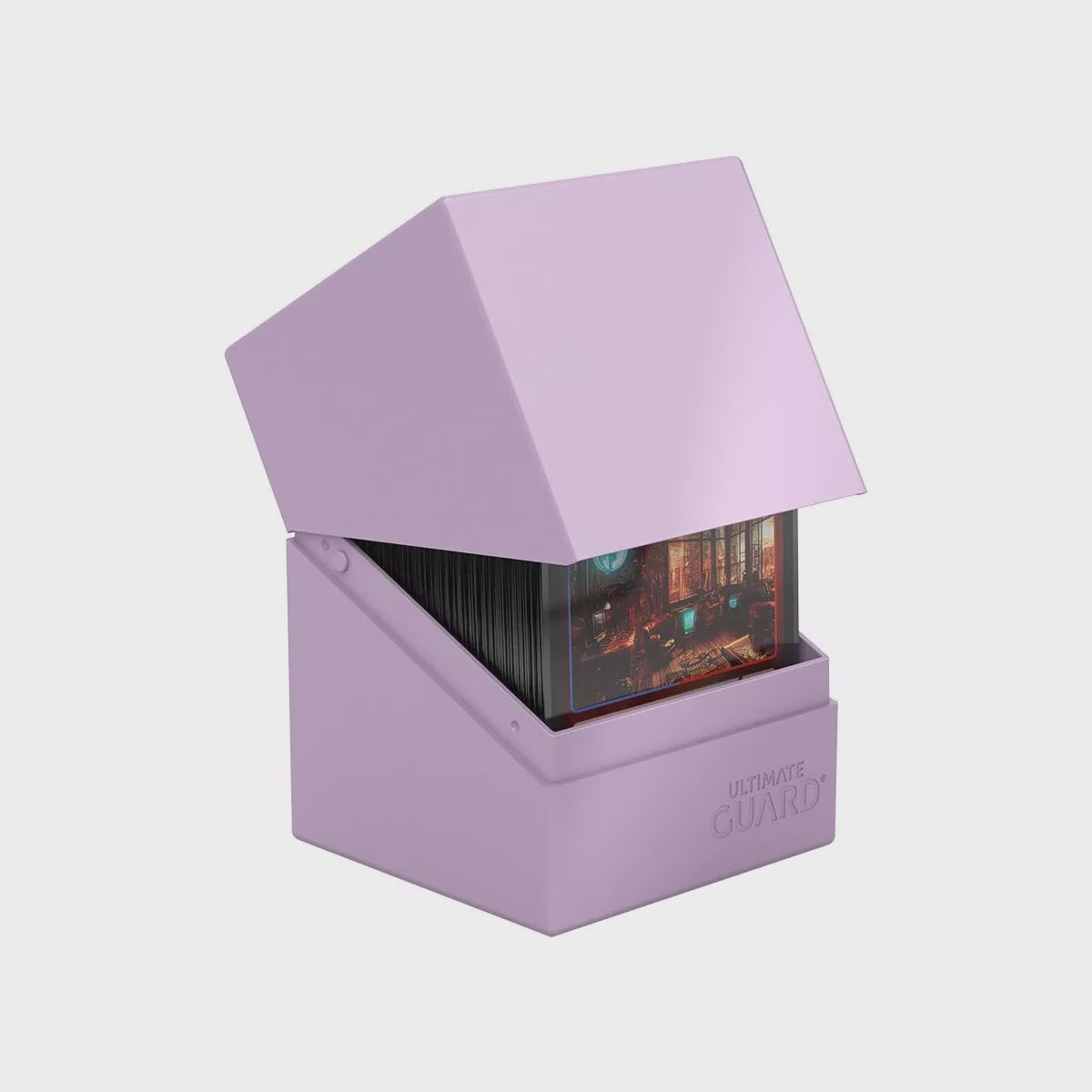 DECK CASE: BOULDER 100+ STANDARD SIZE- SOLID LAVENDER PURPLE-TCG-COQUIHOBBY-Akibara Xpress