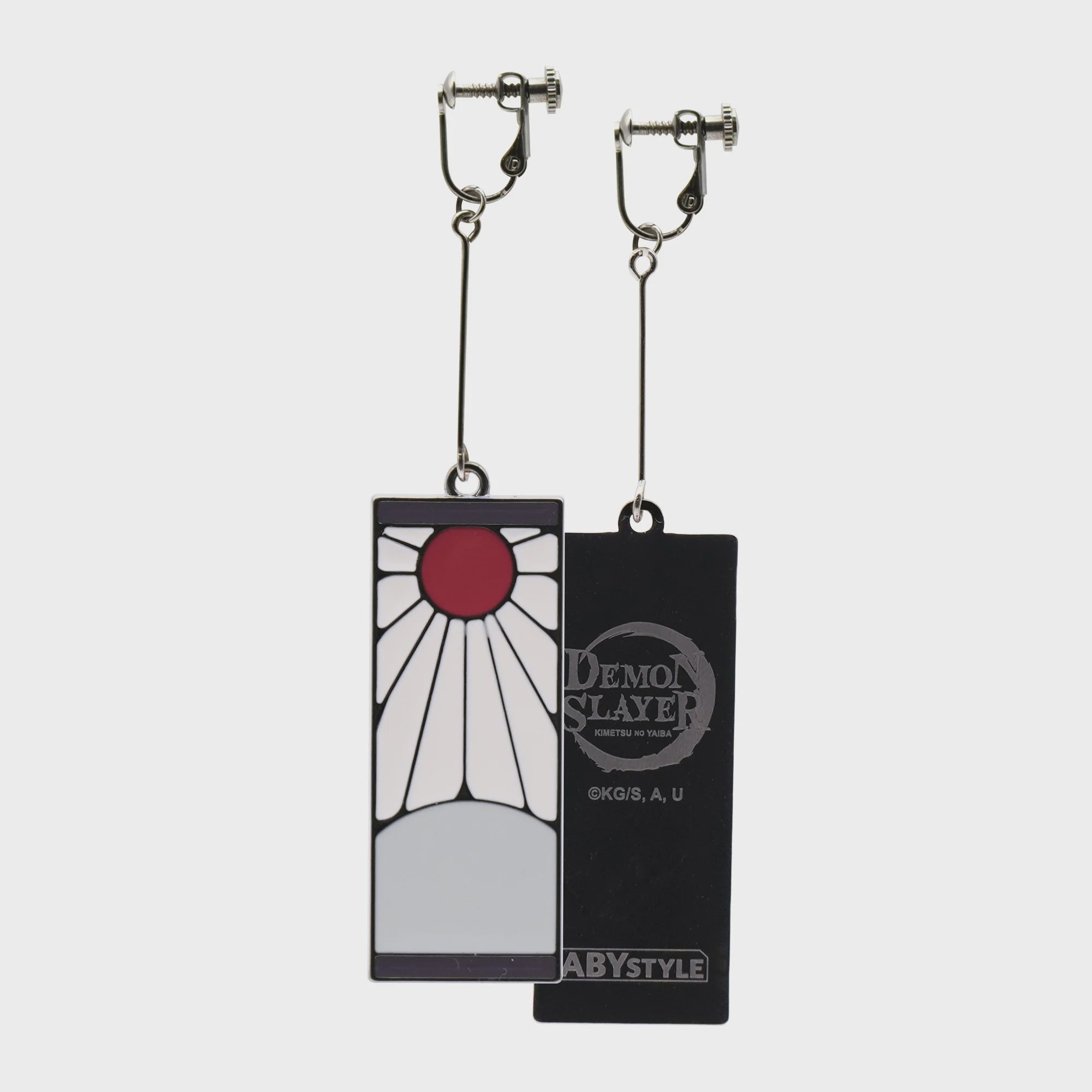 DEMON SLAYER 2 EARRINGS SET TANJIRO-Llaveros-ABYSTYLE-Akibara Xpress