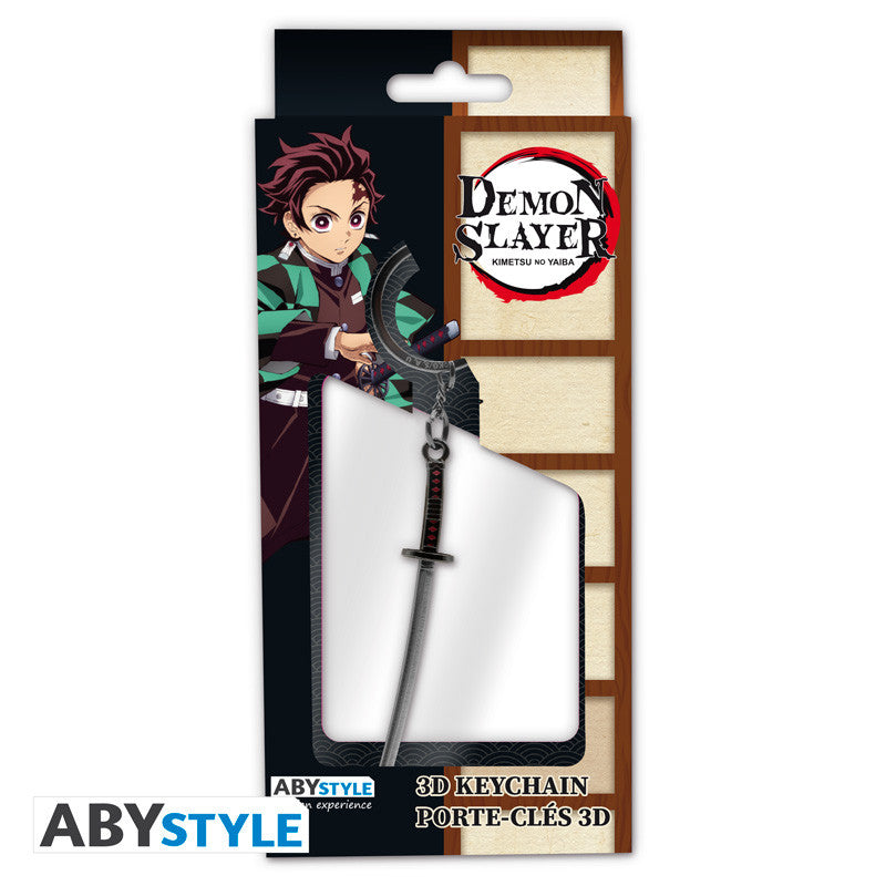 DEMON SLAYER LLAVERO 3D KATANA DE TANJIRO-Llaveros-ABYSTYLE-Akibara Xpress