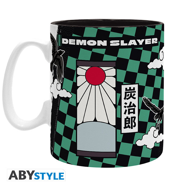 DEMON SLAYER TAZA 460 ML TANJIRO BLACK & GREEN