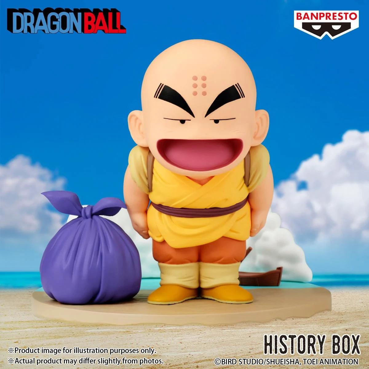 DRAGON BALL HISTORY BOX KRILLIN-Figuras-BANPRESTO-Akibara Xpress
