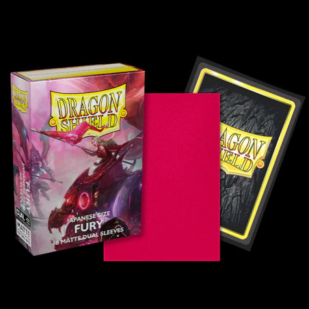 Dragon Shield Sleeves: Japanese DUAL- Matte Fury 'Alaria, Commonwealth Champion' (60 ct.)-TCG-DRAGON SHIELD-Akibara Xpress