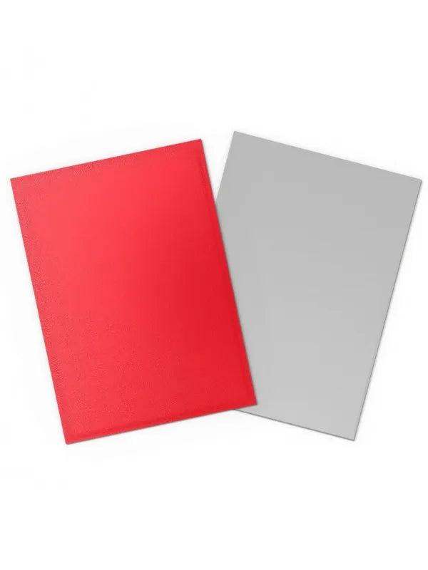 DRAGON SHIELD SLEEVES STANDARD DUAL MATTE CRIMSON & SILVER (100 CT.)-TCG-DRAGON SHIELD-Akibara Xpress