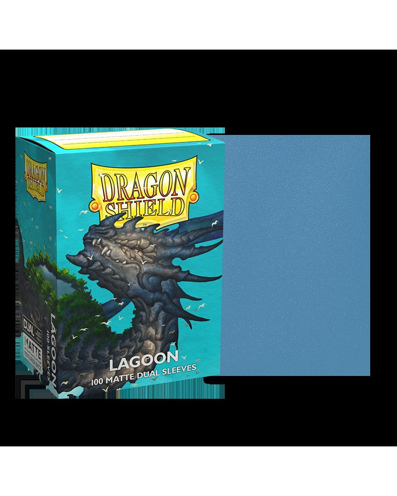 DRAGON SHIELD SLEEVES: STANDARD DUAL- MATTE LAGOON 'SARAS' (100 CT.)-TCG-DRAGON SHIELD-Akibara Xpress