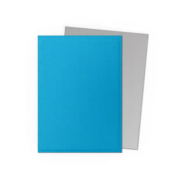 DRAGON SHIELD SLEEVES STANDARD DUAL MATTE SKY BLUE & SILVER (100 CT.)-TCG-DRAGON SHIELD-Akibara Xpress