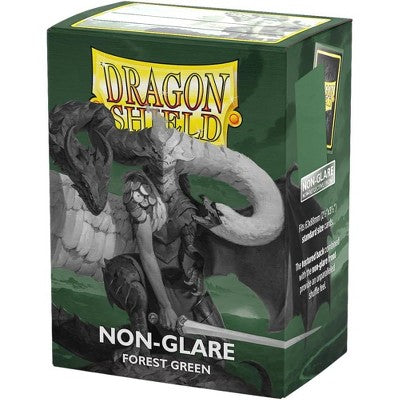DRAGON SHIELD SLEEVES STANDARD- MATTE NON-GLARE FOREST GREEN (100 CT.)-TCG-DRAGON SHIELD-Akibara Xpress
