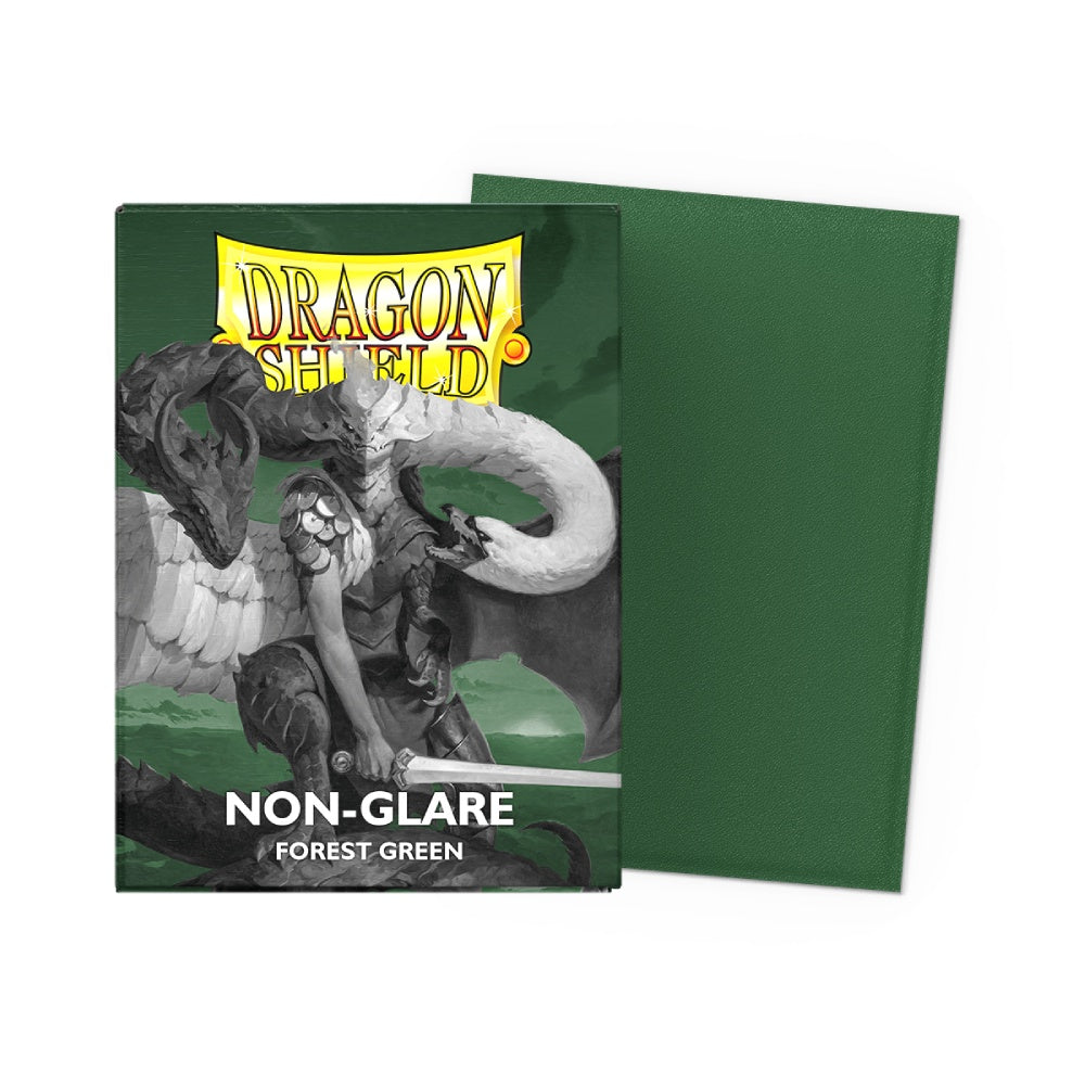 DRAGON SHIELD SLEEVES STANDARD- MATTE NON-GLARE FOREST GREEN (100 CT.)-TCG-DRAGON SHIELD-Akibara Xpress