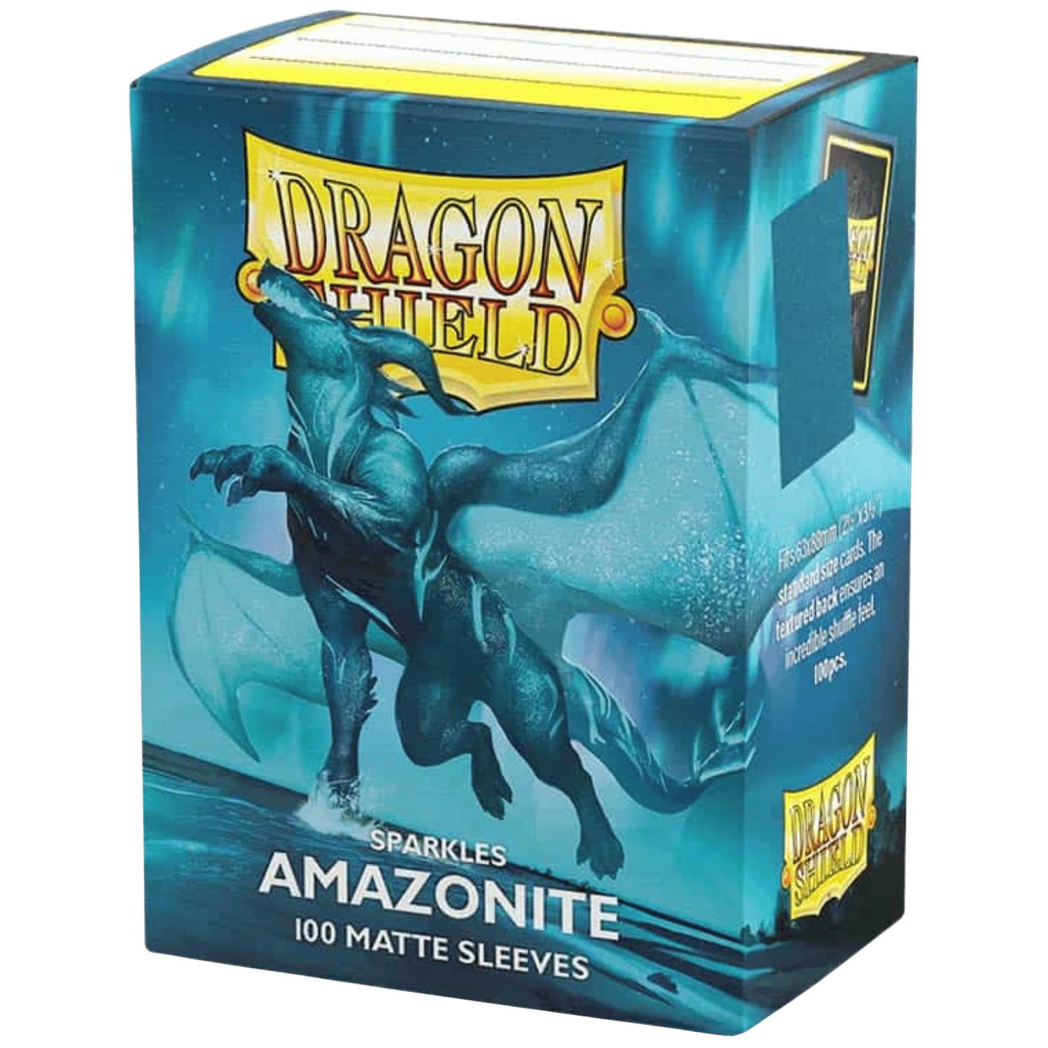 DRAGON SHIELD SLEEVES STANDARD MATTE SPARKLES AMAZONITE (100 CT)-TCG-DRAGON SHIELD-Akibara Xpress