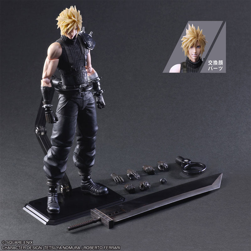 FINAL FANTASY VII REBIRTH PLAY ARTS KAI ACTION FIGURE - CLOUD STRIFE-Figuras-SQUARE ENIX-Akibara Xpress