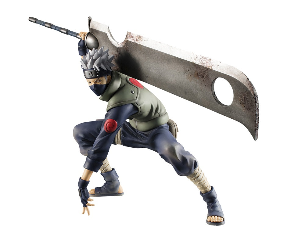 G.E.M. SERIES NARUTO SHIPPUDEN KAKASHI HATAKE GREAT NINJA WAR VER.15TH ANNIVERSARY-Figuras-MEGAHOUSE-Akibara Xpress