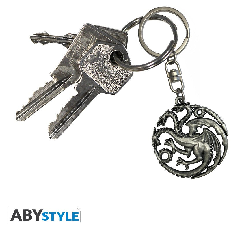 GAME OF THRONES - House Targaryen Sigil 3D Keychain-Llaveros-ABYSTYLE-Akibara Xpress