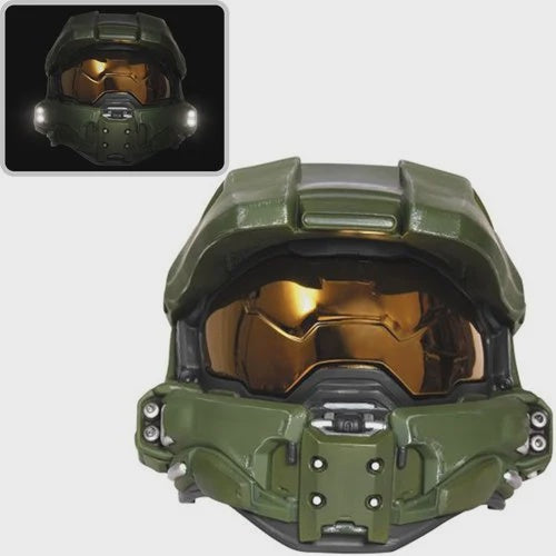 HALO MASTER CHIEF ADULT LIGHT-UP DELUXE HELMET-Figuras-HASBRO-Akibara Xpress