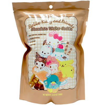 HELLO KITTY Coconut Wafer Chocolate Flavor 100g-Alimentos-Asian Food-Akibara Xpress
