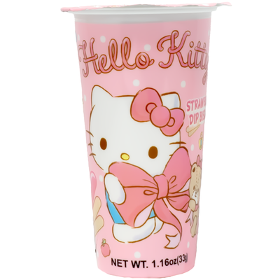 HELLO KITTY Strawberry Dip Biscuit 33g-Alimentos-Asian Food-Akibara Xpress