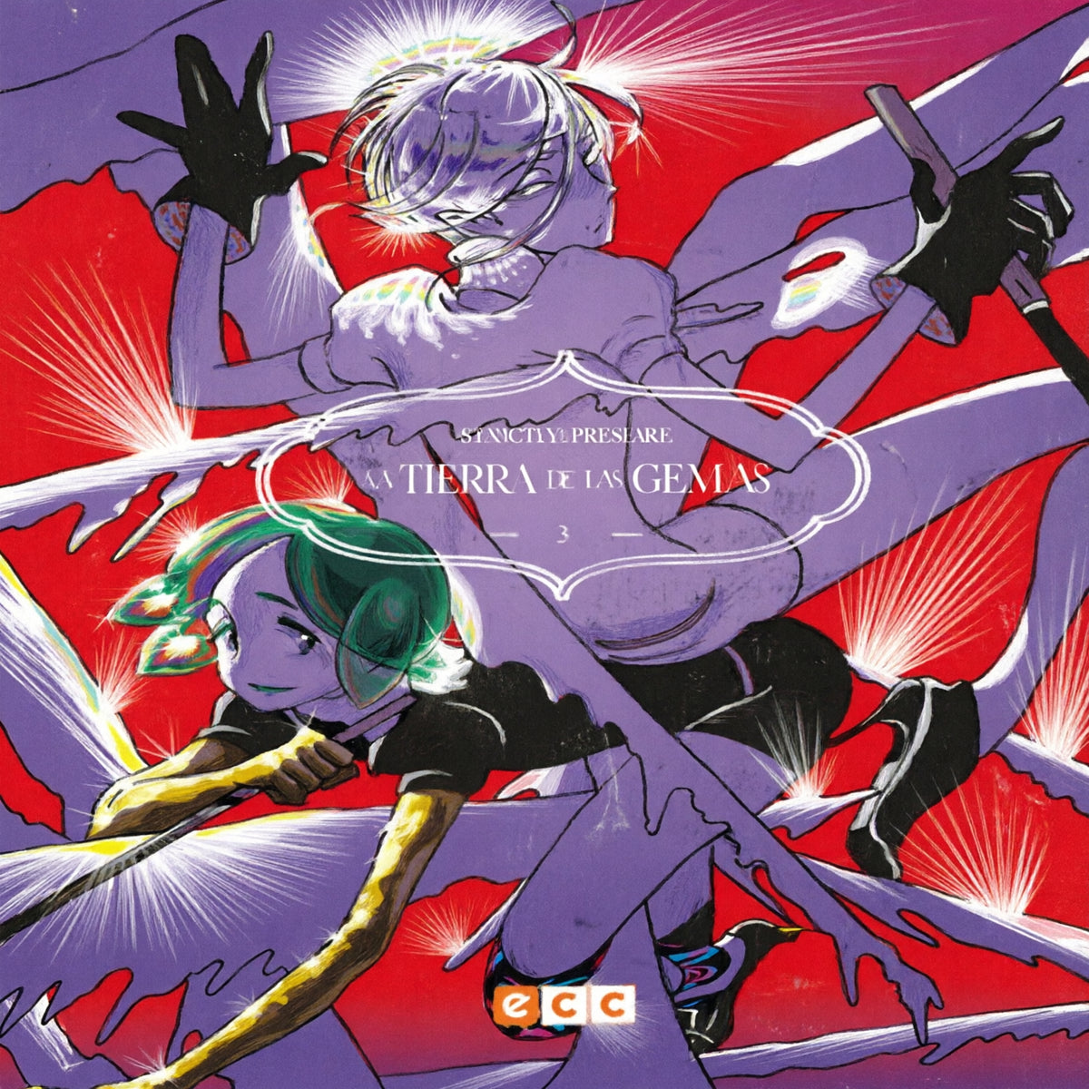 LA TIERRA DE LAS GEMAS 3 EUROPA-Mangas Españoles-ECC-Akibara Xpress (Mejorada)