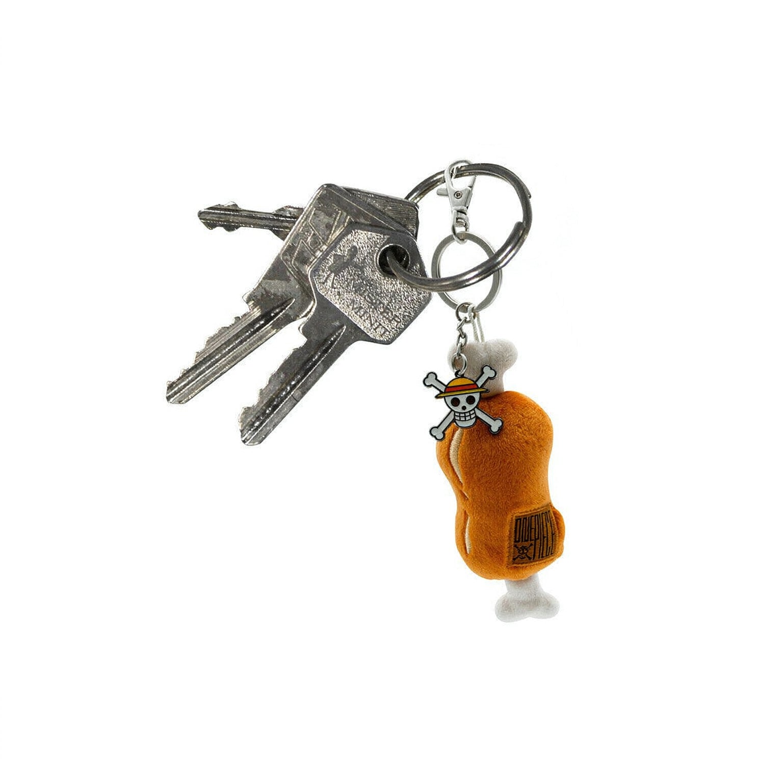 ONE PIECE - Plush Keychain "Meat on a bone" X4-Llaveros-ABYSTYLE-Akibara Xpress (Limpia)