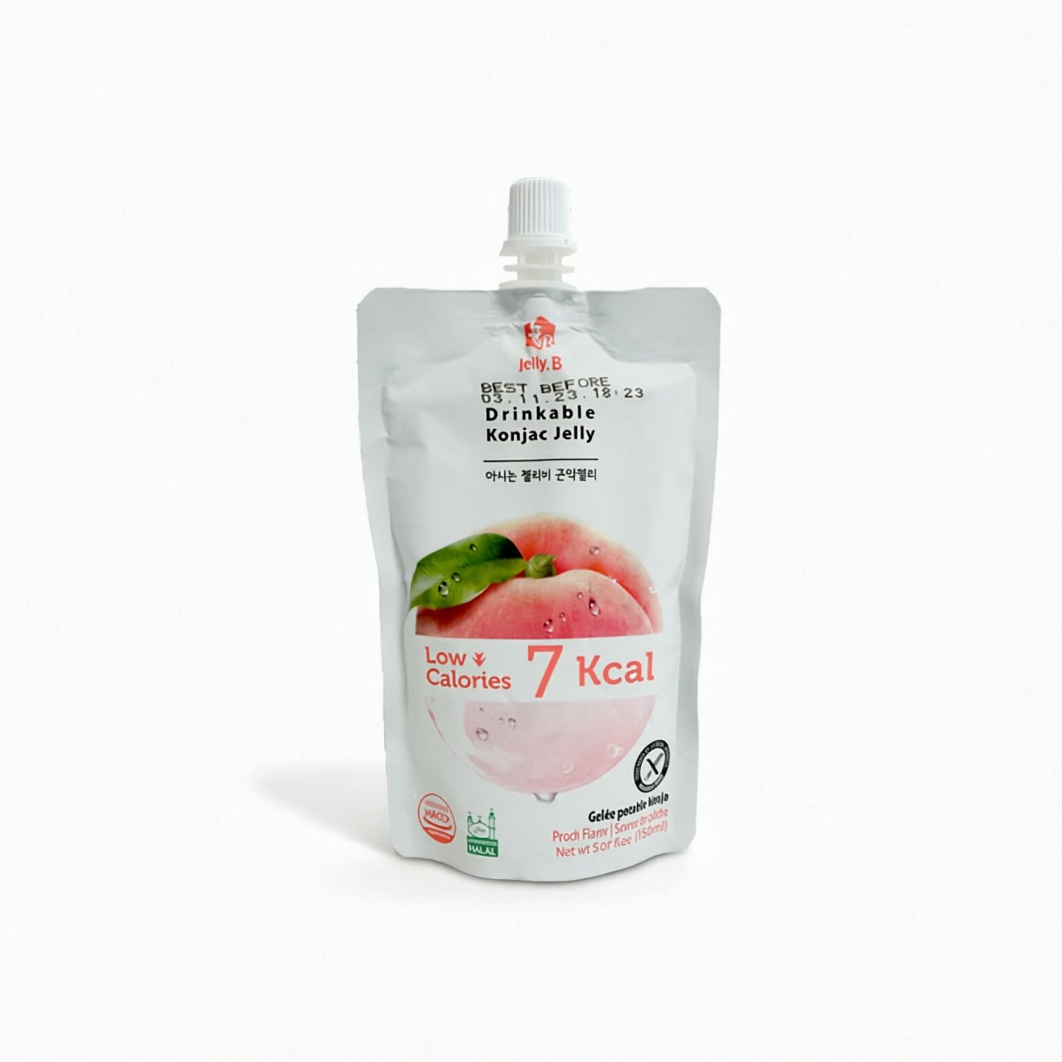 JELLYB DRINKABLE KONJAC JELLY PEACH FLAVOR 150ML-Alimentos-Asian Food-Akibara Xpress (Mejorada)