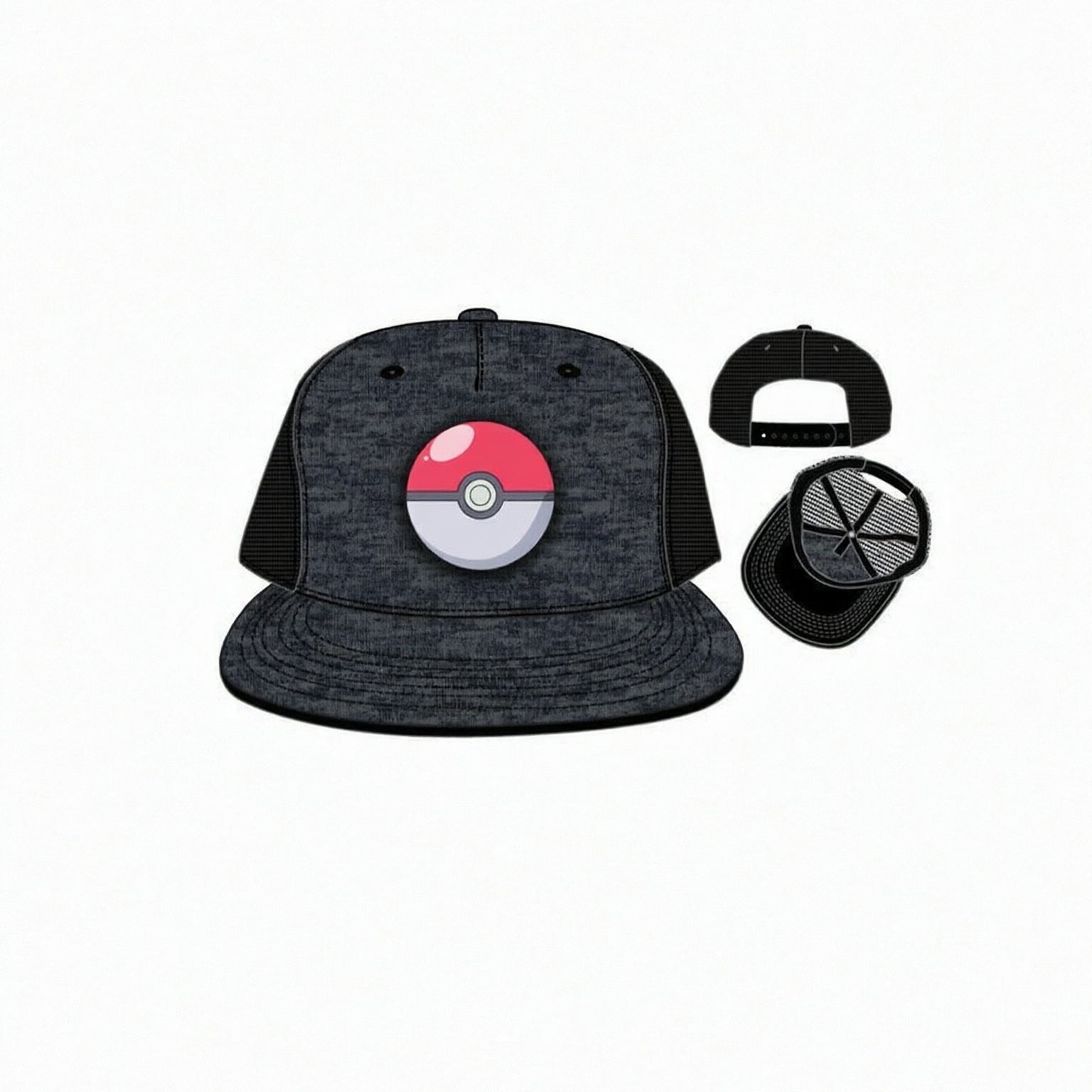 Pokemon - Pokebola Parche Gorra Ajustable-Gorras-BIOWORLD-Akibara Xpress (Limpia)