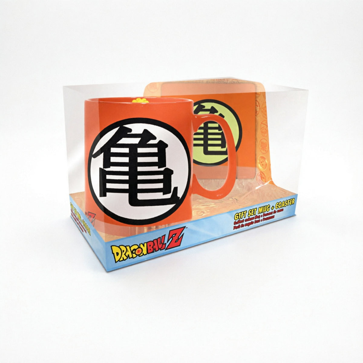 DRAGON BALL Z - Goku Symbols Mug and Coaster Gift Set-Tazas-ABYSTYLE-Akibara Xpress (Mejorada)