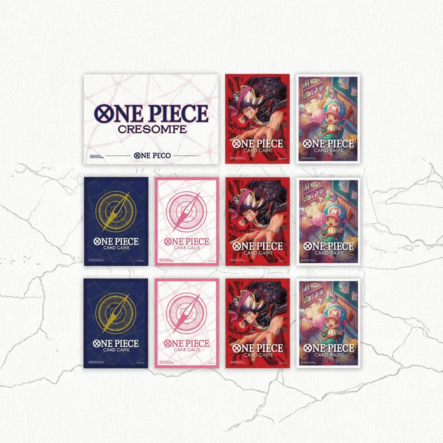 One Piece TCG: Sleeves (4 modelos)-TCG-BANDAI-Akibara Xpress (Mejorada)