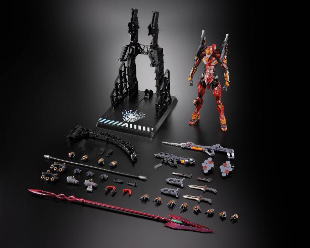 PREVENTA METAL BUILD EVA-02 PRODUCTION MODEL 30TH WITH THE SPEAR OF CASSIUS