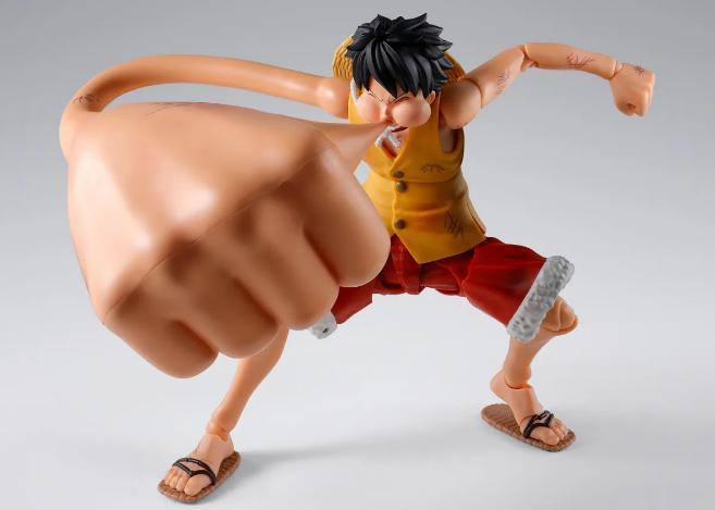 PREVENTA SH FIGUARTS MONKEY D LUFFY MARINEFORD GEAR 3 OPTION PARTS SET