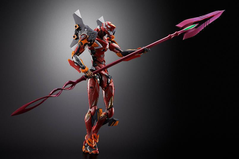PREVENTA METAL BUILD EVA-02 PRODUCTION MODEL 30TH WITH THE SPEAR OF CASSIUS