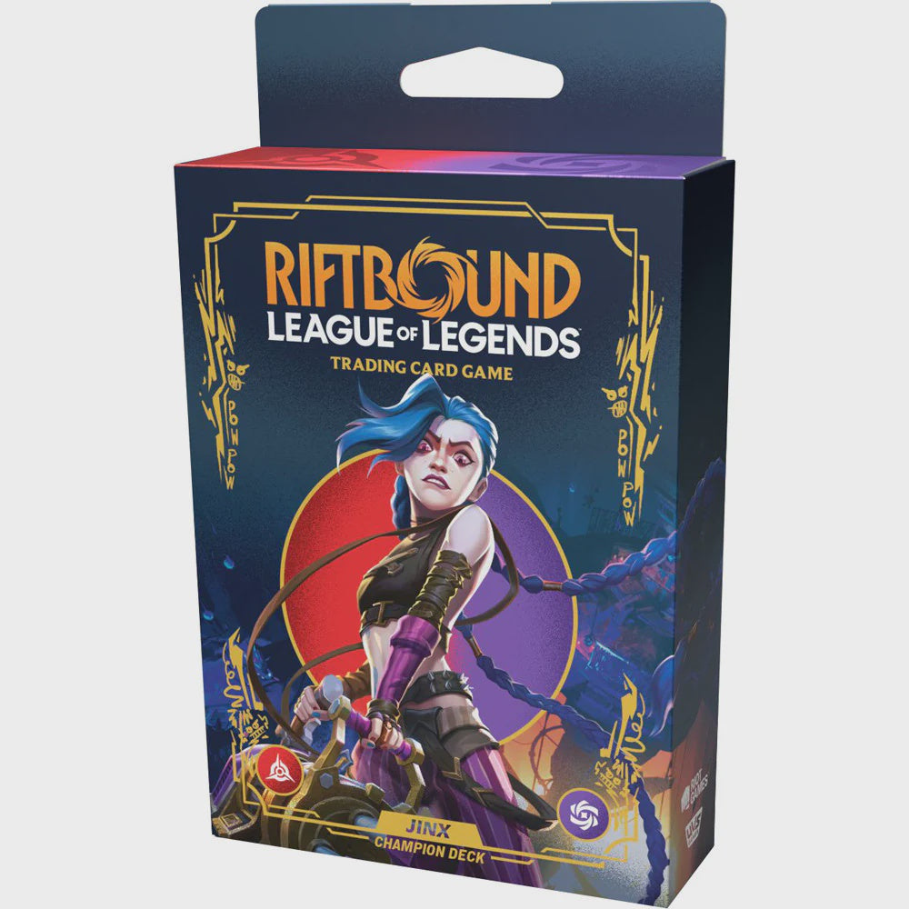 PREVENTA RIFTBOUND TCG SET 1 ORIGINS CHAMPION DECK JINX