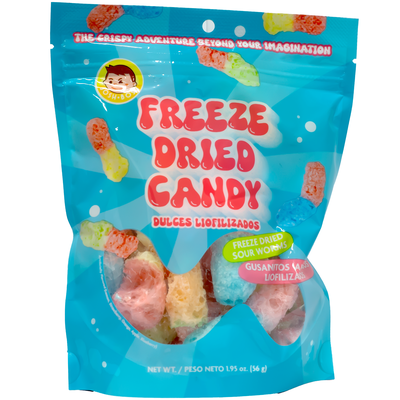 JOSH BOSH Freeze Dried Candy Sour Worms 56g-Alimentos-Asian Food-Akibara Xpress